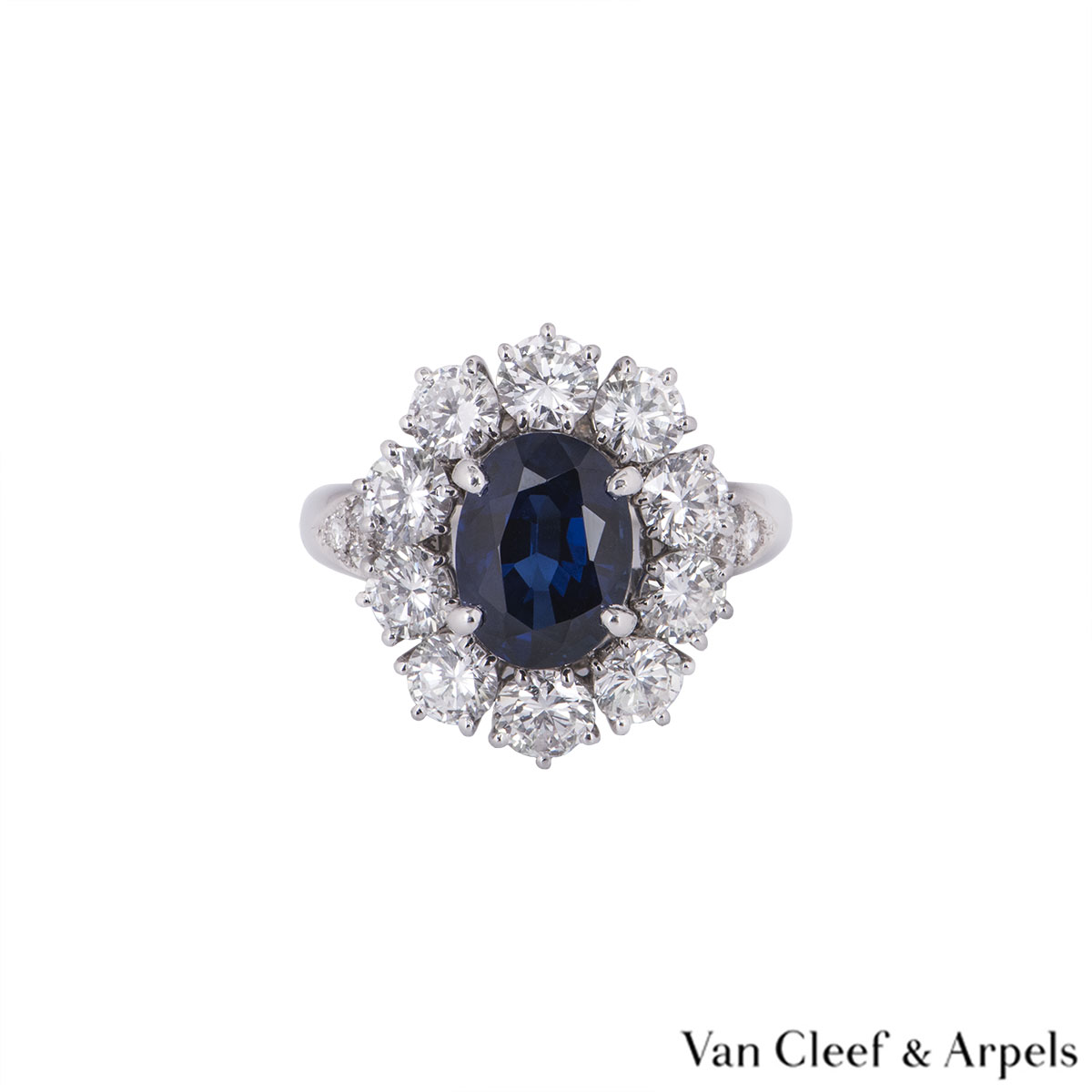 Van Cleef & Arpels Sapphire and Diamond Ring | Rich Diamonds